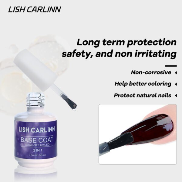 Nail Polish-Top Coat and Base Coat - Image 3